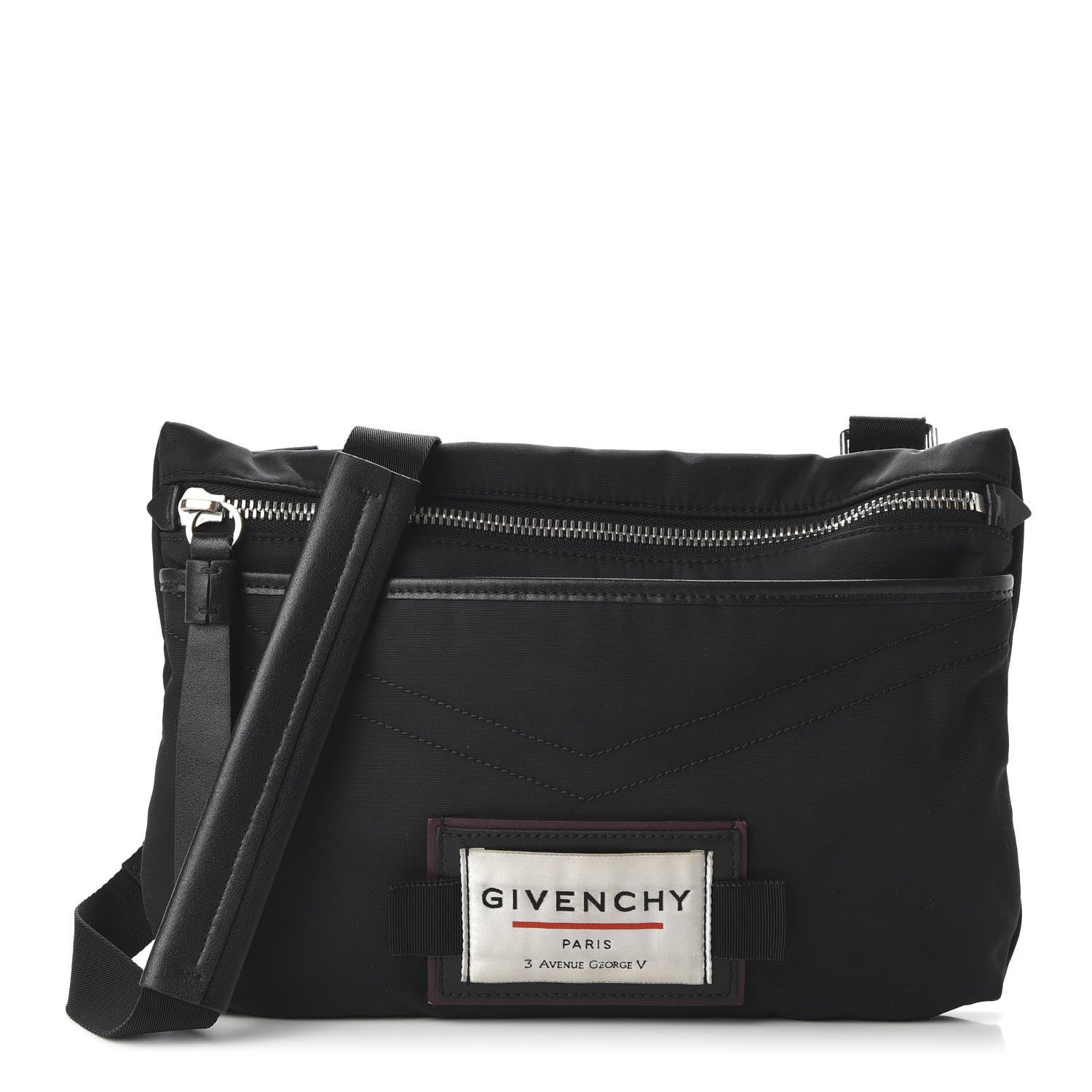 Givenchy Nylon Downtown Flat Messenger Black 1 of 9