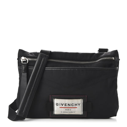 Givenchy Nylon Downtown Flat Messenger Black 1 of 9