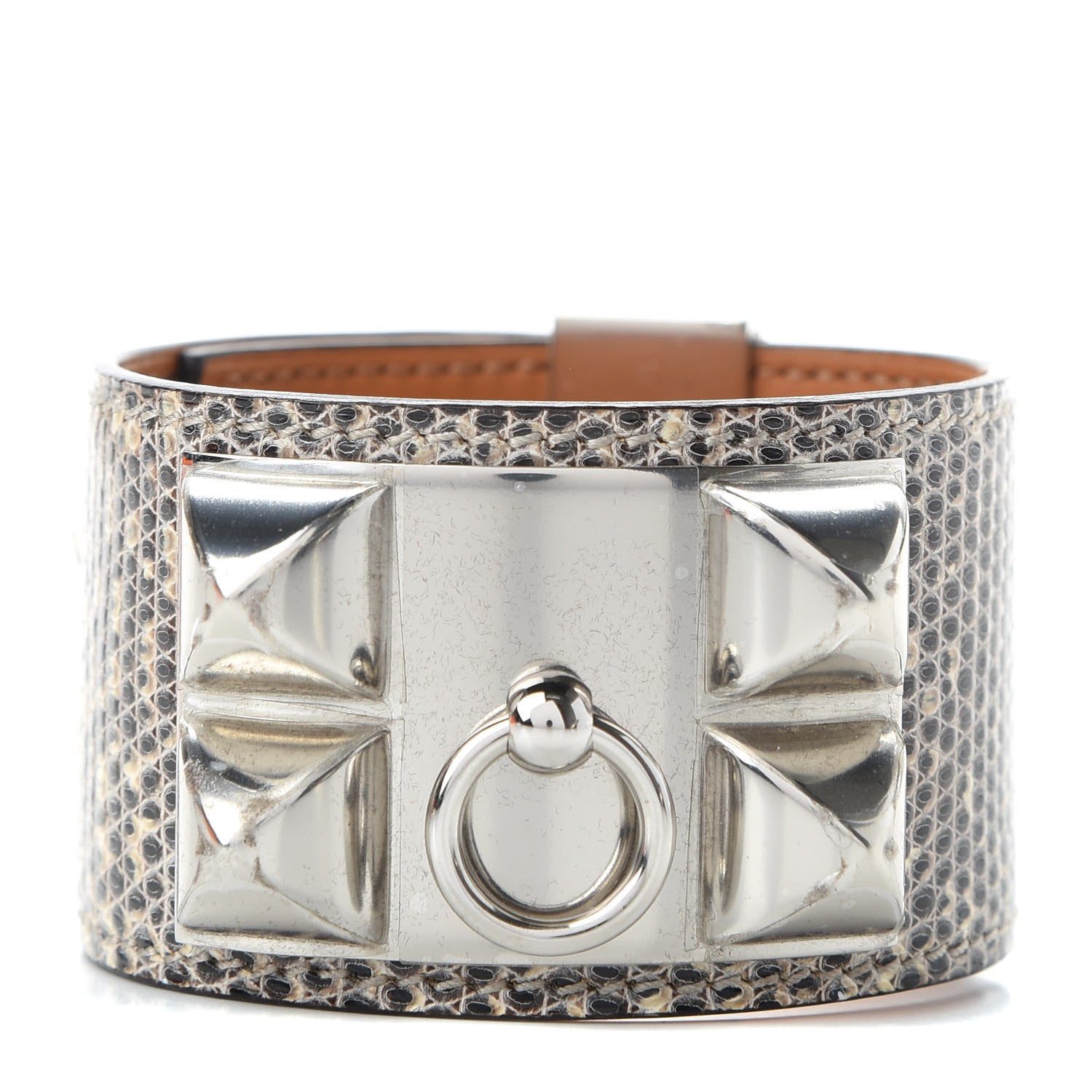 Hermes Lizard Collier De Chien CDC Bracelet L Ombre 1 of 8