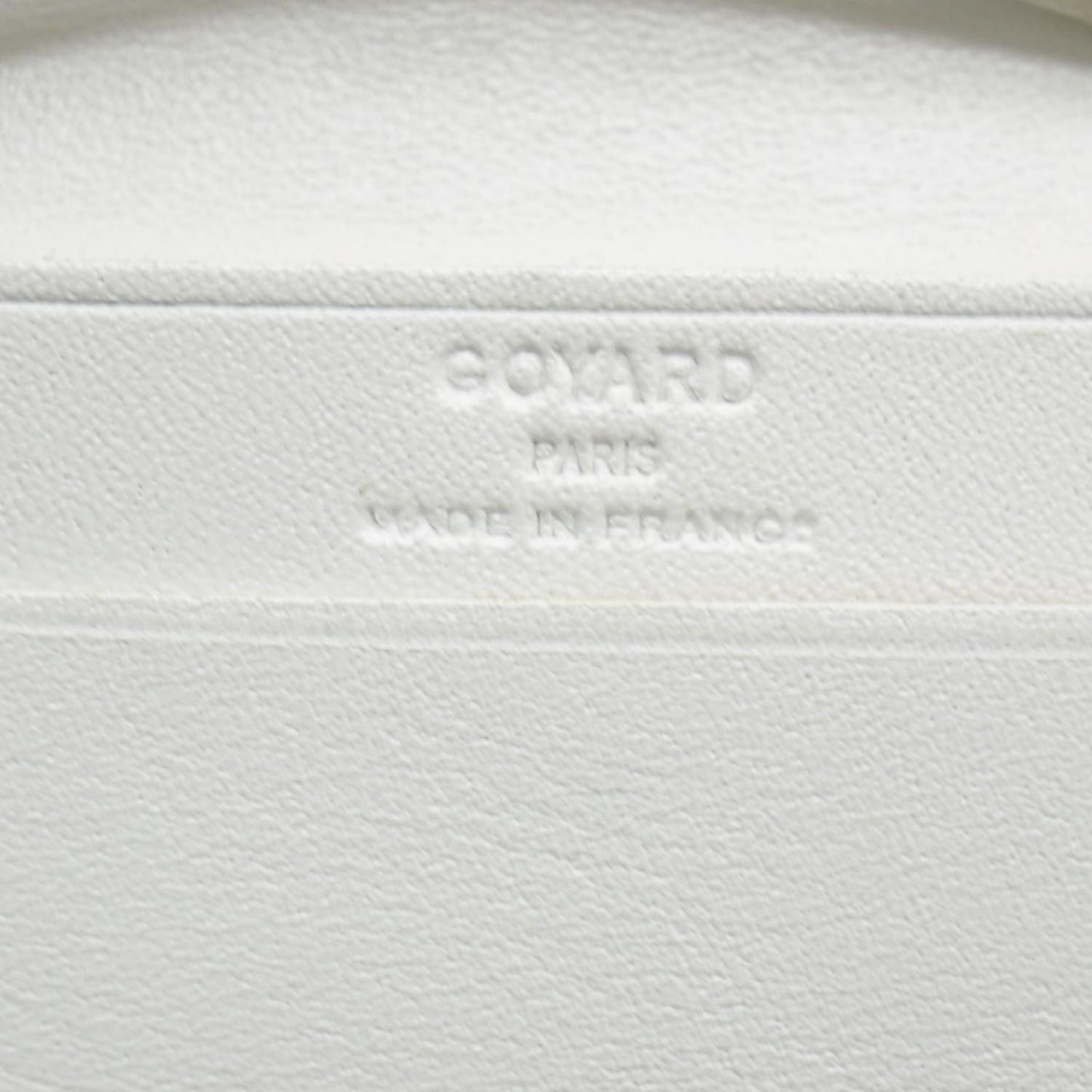 Goyardine Saint Marc Folding Card Case White