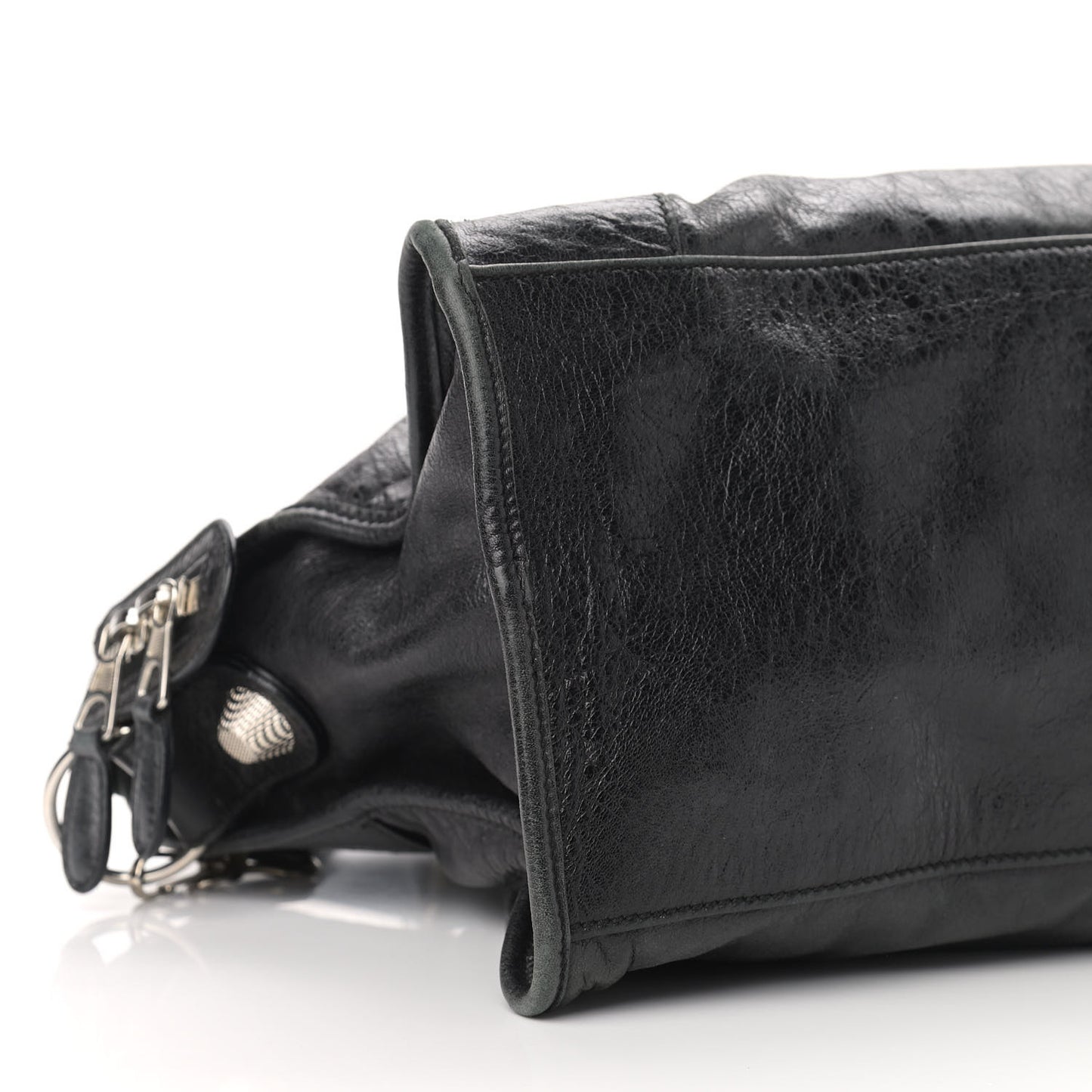 Agneau Giant 21 Silver Hardware Part Time Black