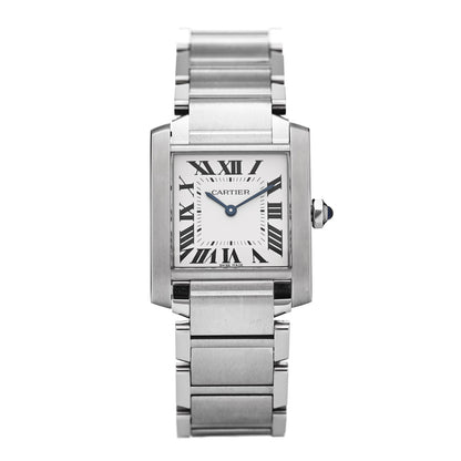Cartier Stainless Steel 25mm Tank Francaise Quartz Watch 1 of 5