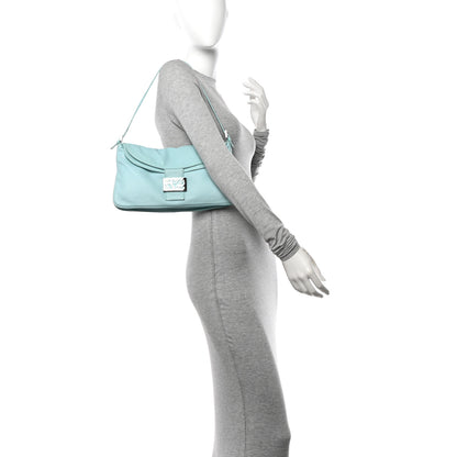 Fendi Lambskin Mama Baguette Double Flap Light Blue 2 of 14