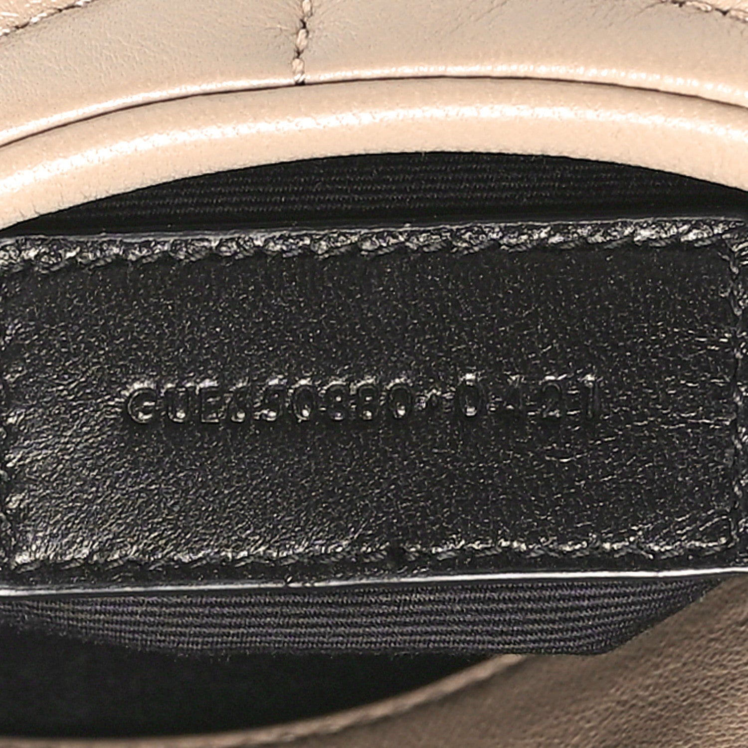 Saint Laurent Lambskin Monogram Loulou Puffer Pouch Clutch Dark Beige 7 of 10