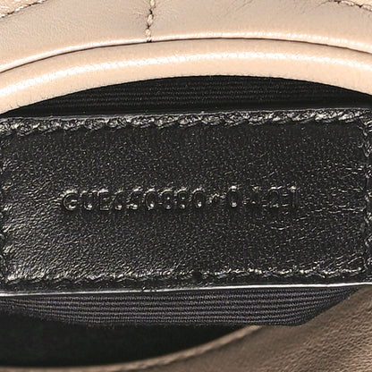 Saint Laurent Lambskin Monogram Loulou Puffer Pouch Clutch Dark Beige 7 of 10