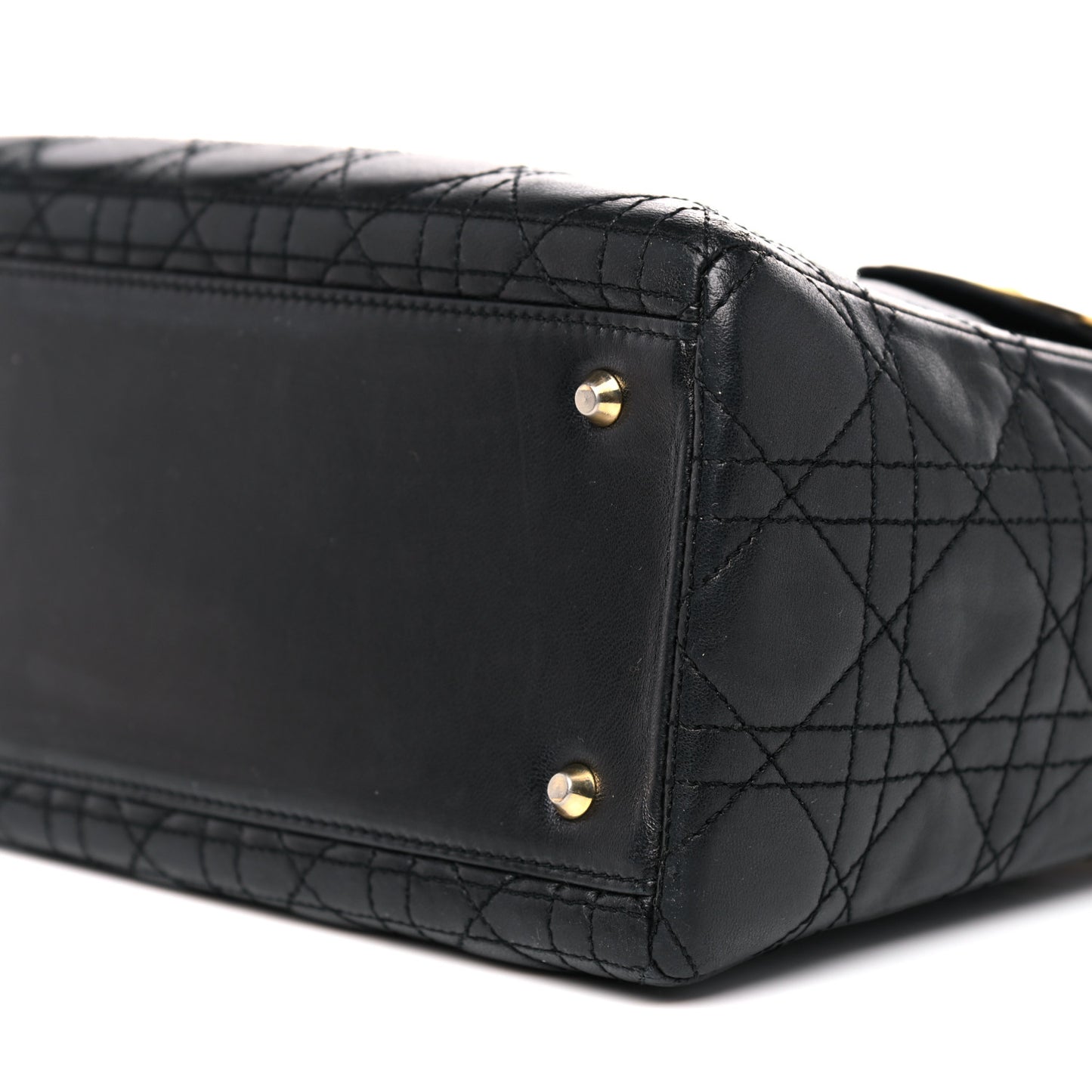 Lambskin Cannage Medium Lady Dior Black