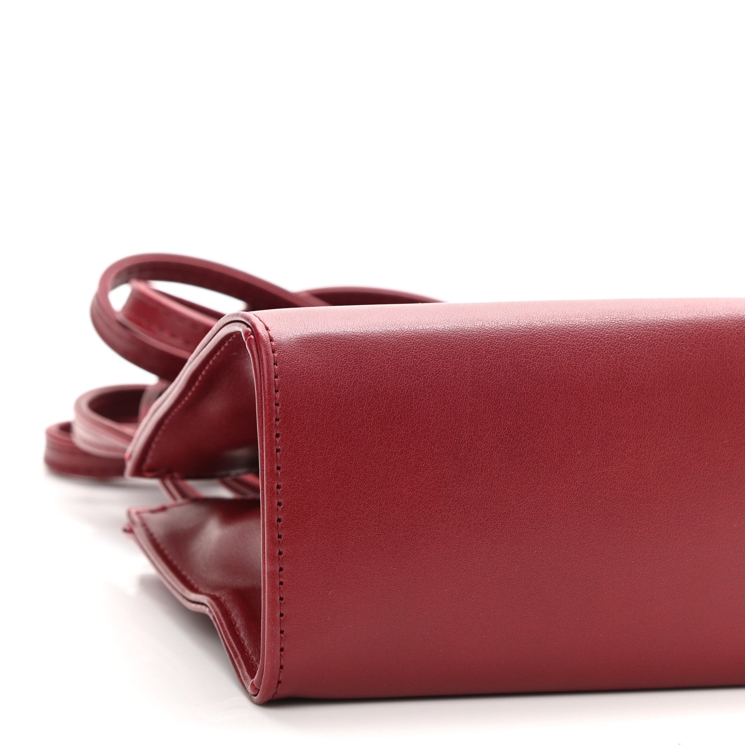 Telfar Vegan Leather Small Shopping Bag Oxblood 9 of 10