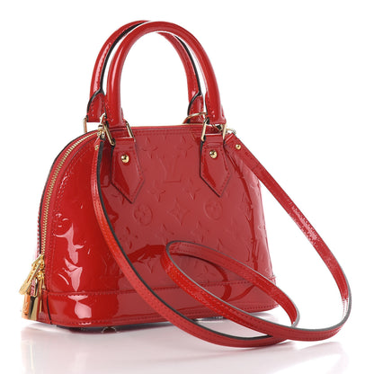 Louis Vuitton Vernis Alma BB Cherry 4 of 11