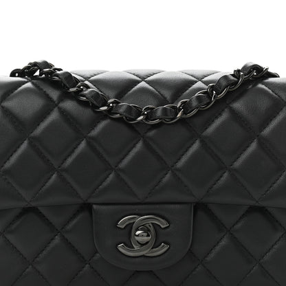 Chanel Lambskin Quilted Mini Rectangular Flap So Black 8 of 11