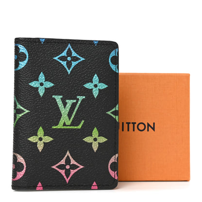 Louis Vuitton Monogram Iridescent Pocket Organizer NM Black 8 of 8