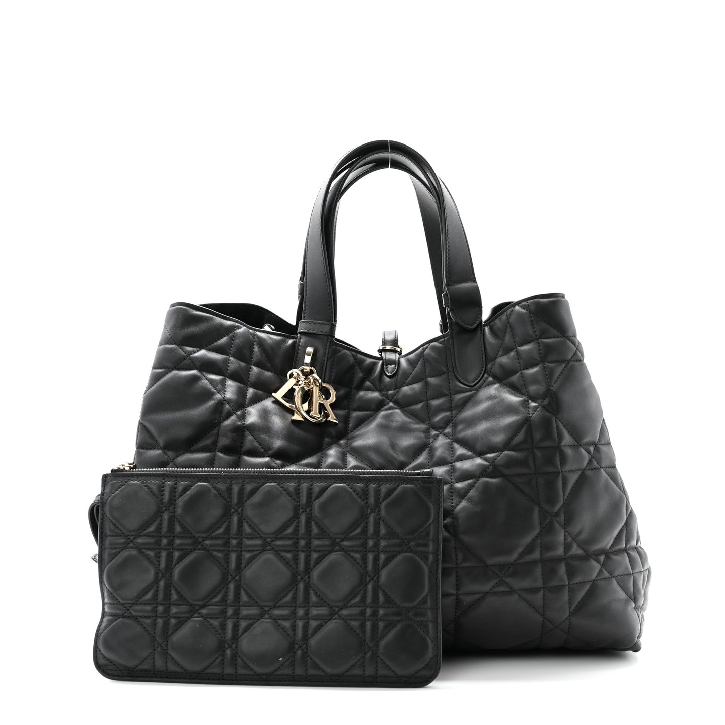 Calfskin Macrocannage Large Toujours Black