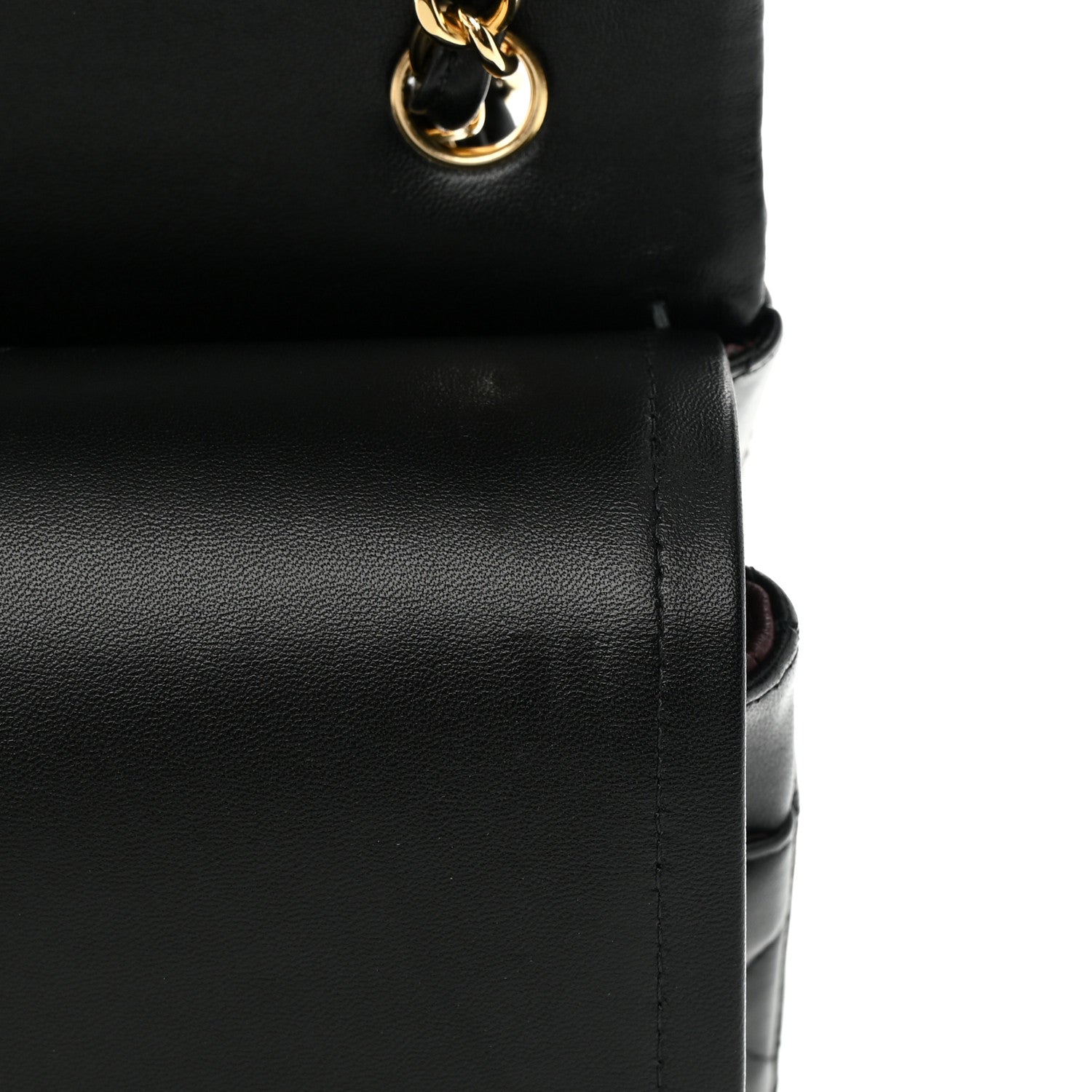 Chanel Lambskin Quilted Jumbo Double Flap Black 12 of 19