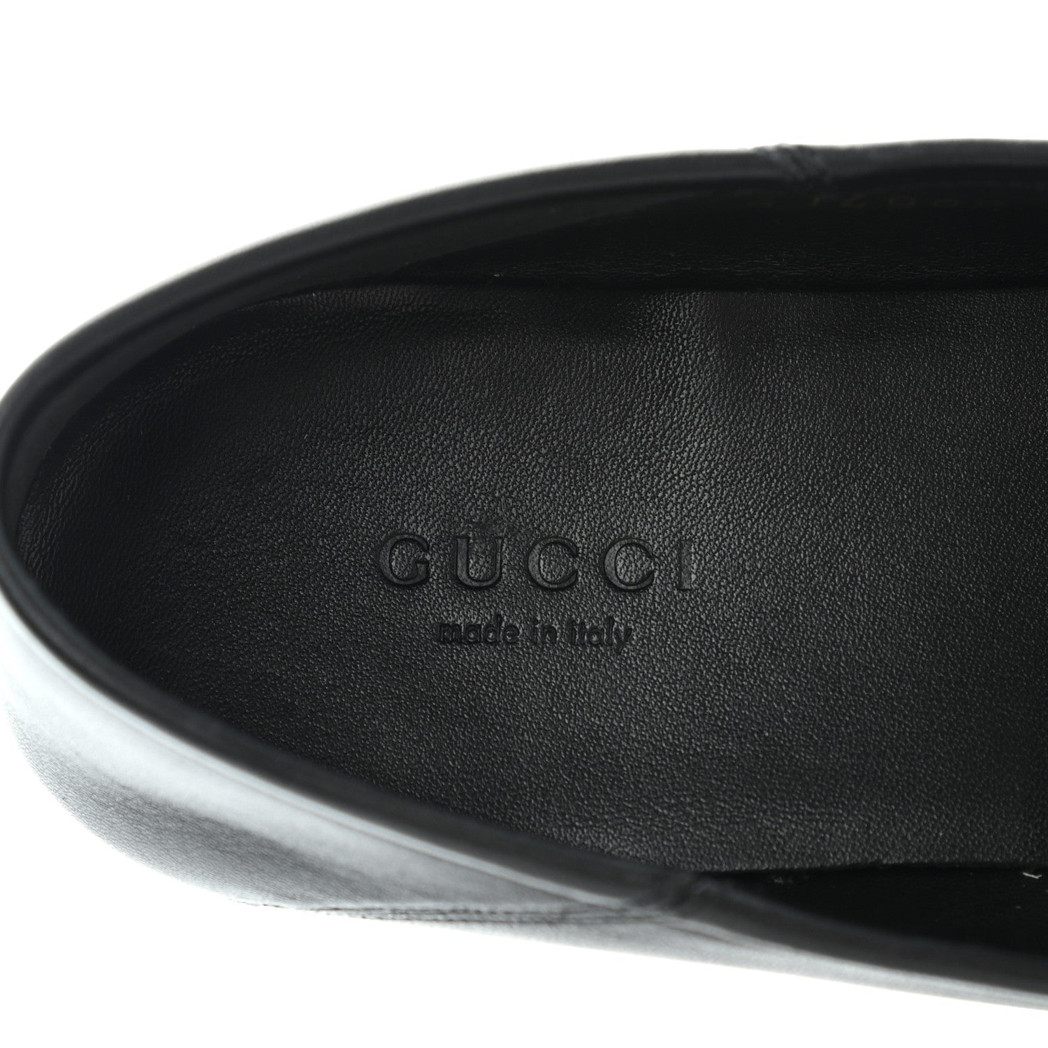 Gucci Lambskin Womens Brixton Horsebit Loafers 38.5 Black 6 of 8