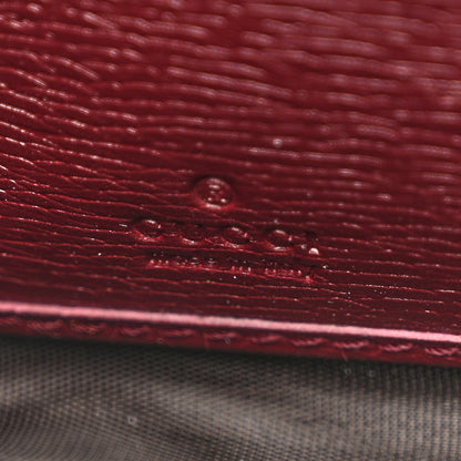 Gucci Calfskin Heartbeat Print Zip Around Wallet New Wine 6 of 8