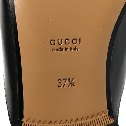 Gucci Calfskin Womens Princetown Slippers 37.5 Black 8 of 8