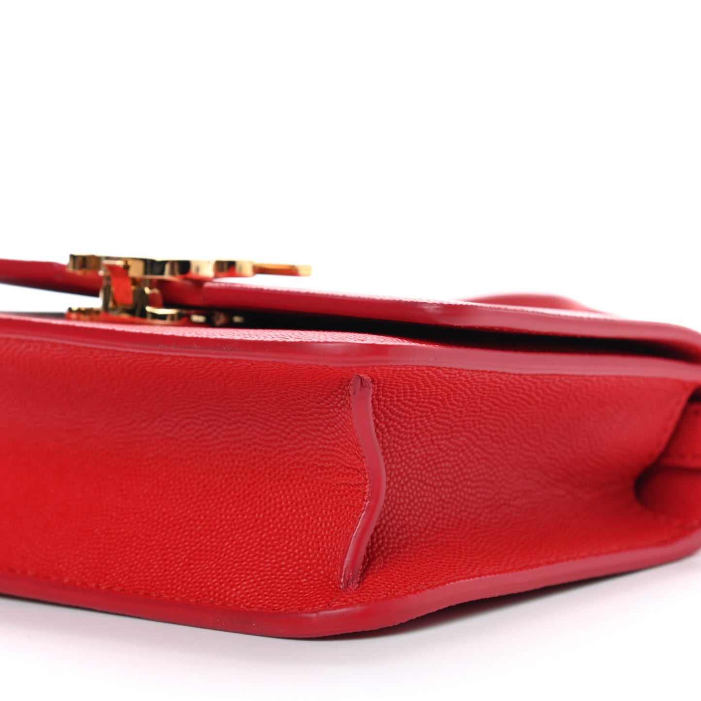 Grainy Calfskin Small TB Bag Bright Red