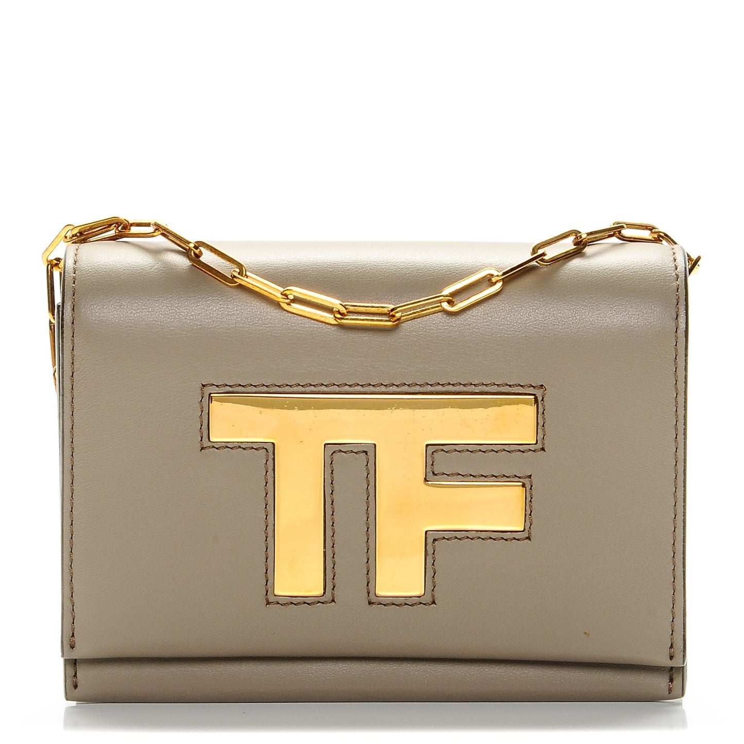 Calfskin Icon Disco Bag Taupe