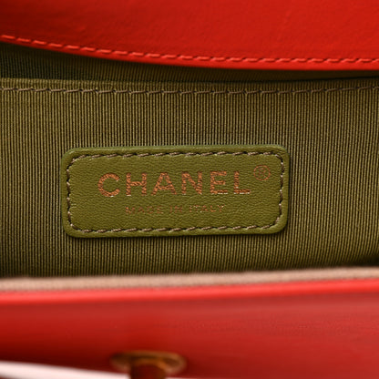 Chanel Lambskin Quilted Medium Boy Flap Orange 5 of 11