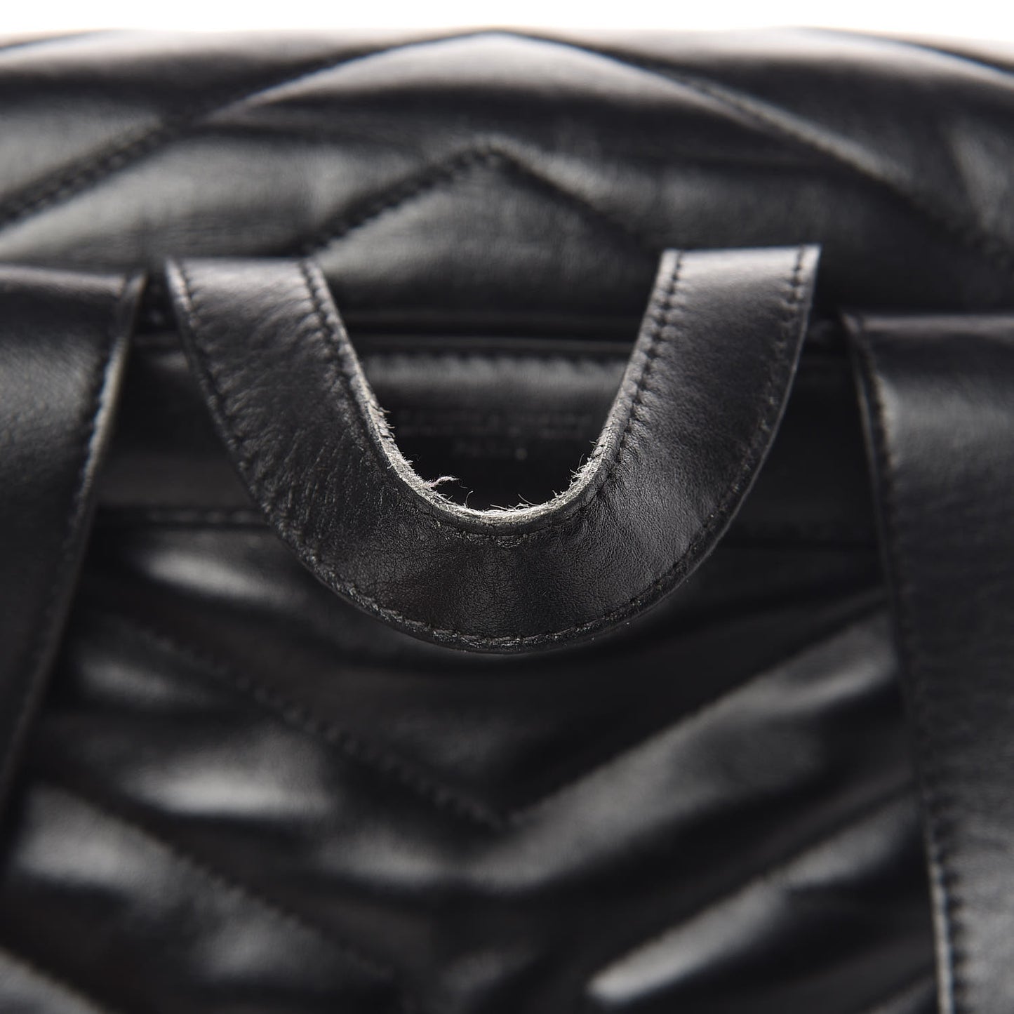 Calfskin Y Quilted Monogram Small Loulou Backpack Black