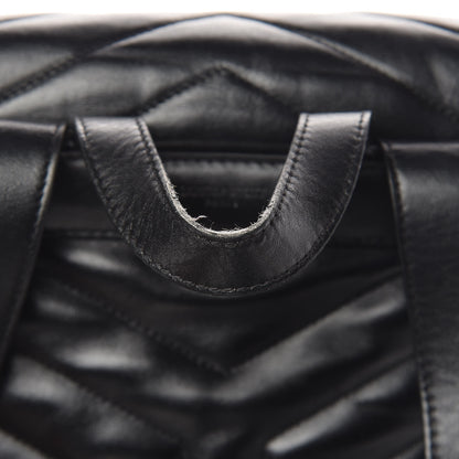 Saint Laurent Calfskin Y Quilted Monogram Small Loulou Backpack Black 9 of 12