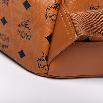 MCM Visetos Medium Stark Backpack Cognac 14 of 16