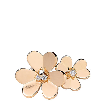 Van Cleef & Arpels 18K Yellow Gold Diamond Frivole Between The Finger Ring 51 5.75 1 of 6
