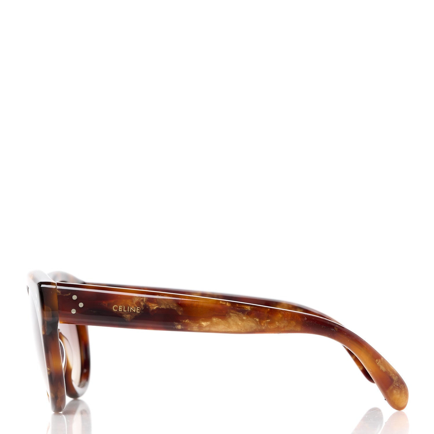 Celine Acetate Cat Eye Sunglasses CL401701 Tortoise 3 of 7