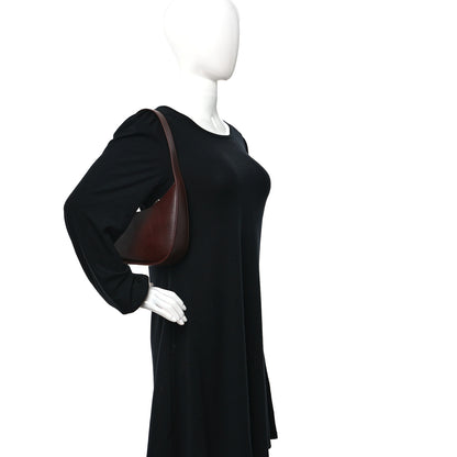 The Row Grained Calfskin Half Moon Shoulder Bag Brown 2 of 9