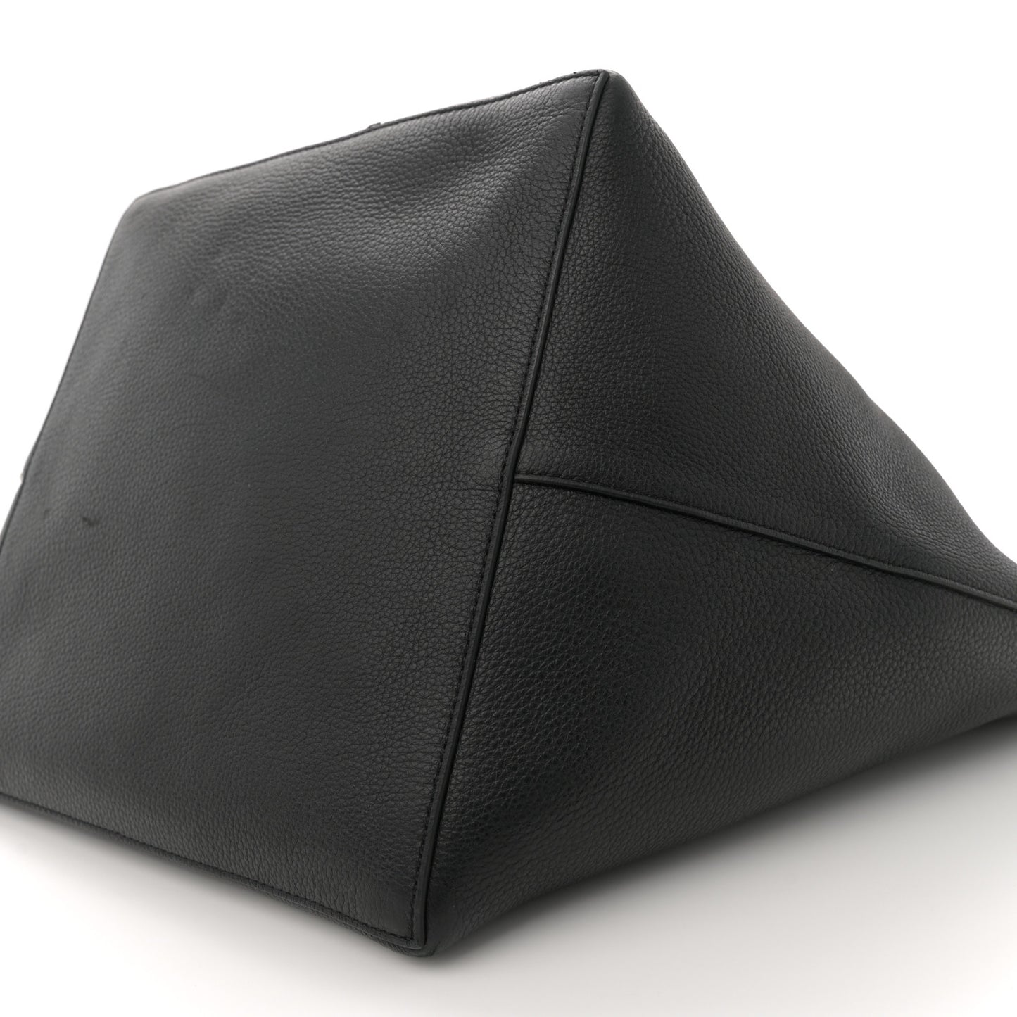 Grained Calfskin Park Tote Three Black
