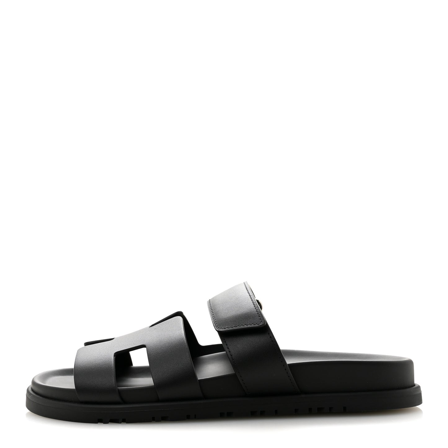 Calfskin Womens Chypre Sandals 38.5 Black