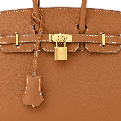 Hermes Epsom Birkin Sellier 25 Gold 8 of 11