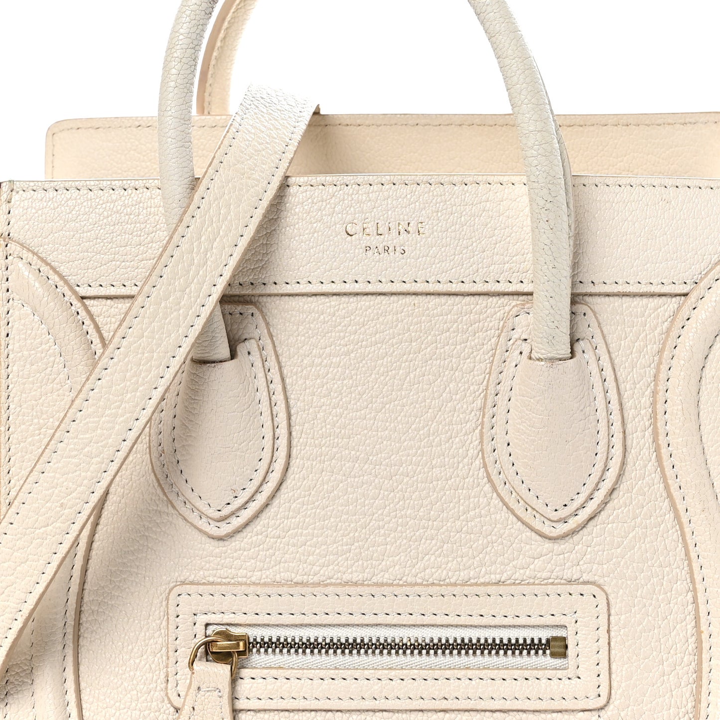 Goatskin Nano Luggage White