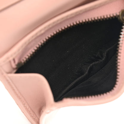 Gucci Calfskin Matelasse GG Marmont Card Case Wallet Perfect Pink 5 of 13