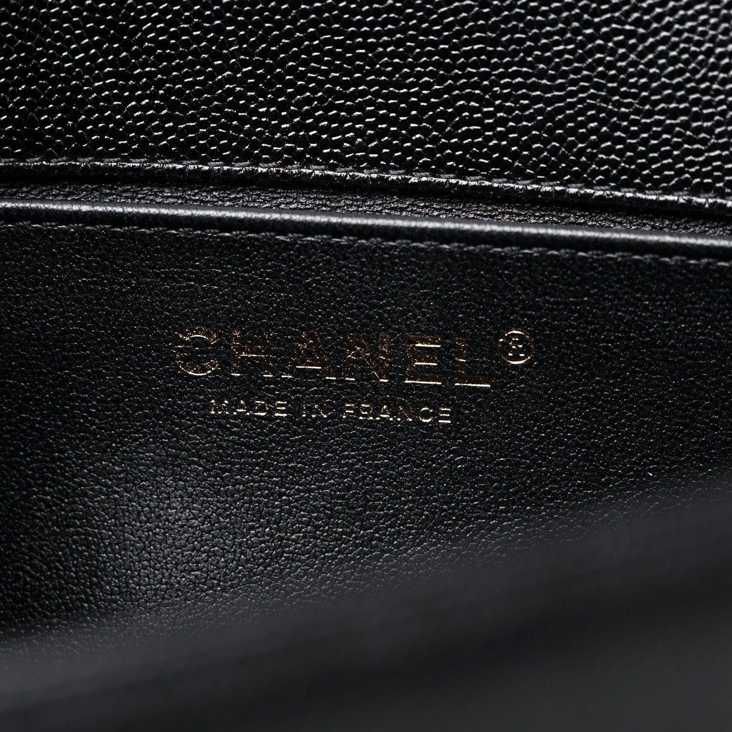 Chanel Caviar Chevron Quilted Medium Boy Flap Black 6 of 10