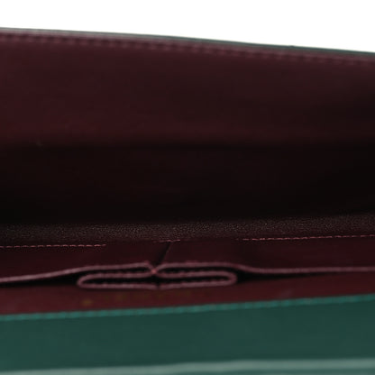 Chanel Calfskin Quilted Brasserie Gabrielle Menu CC Clutch Green 5 of 11