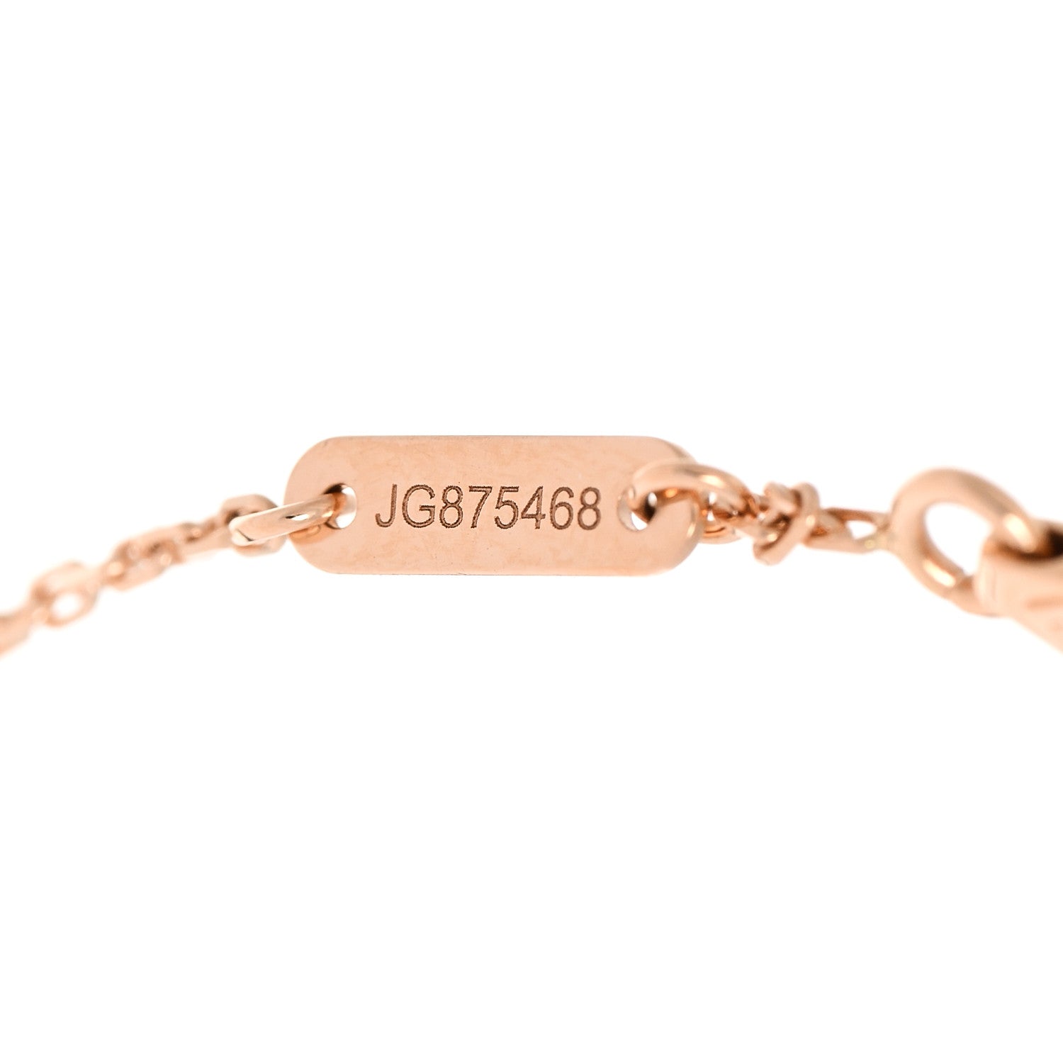 Van Cleef & Arpels 18K Rose Gold Carnelian Sweet Alhambra Bracelet 3 of 5