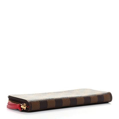 Louis Vuitton Damier Ebene Clemence Wallet Cherry 4 of 8