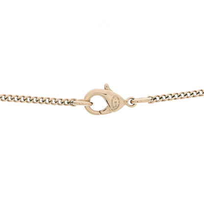 Chanel Metal Lambskin CC Pendant Necklace Black Gold 5 of 6