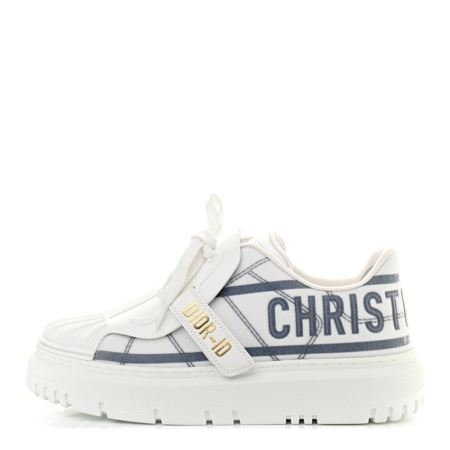 Nylon Mesh Dior-ID Platform Sneakers 35.5 Bleu France