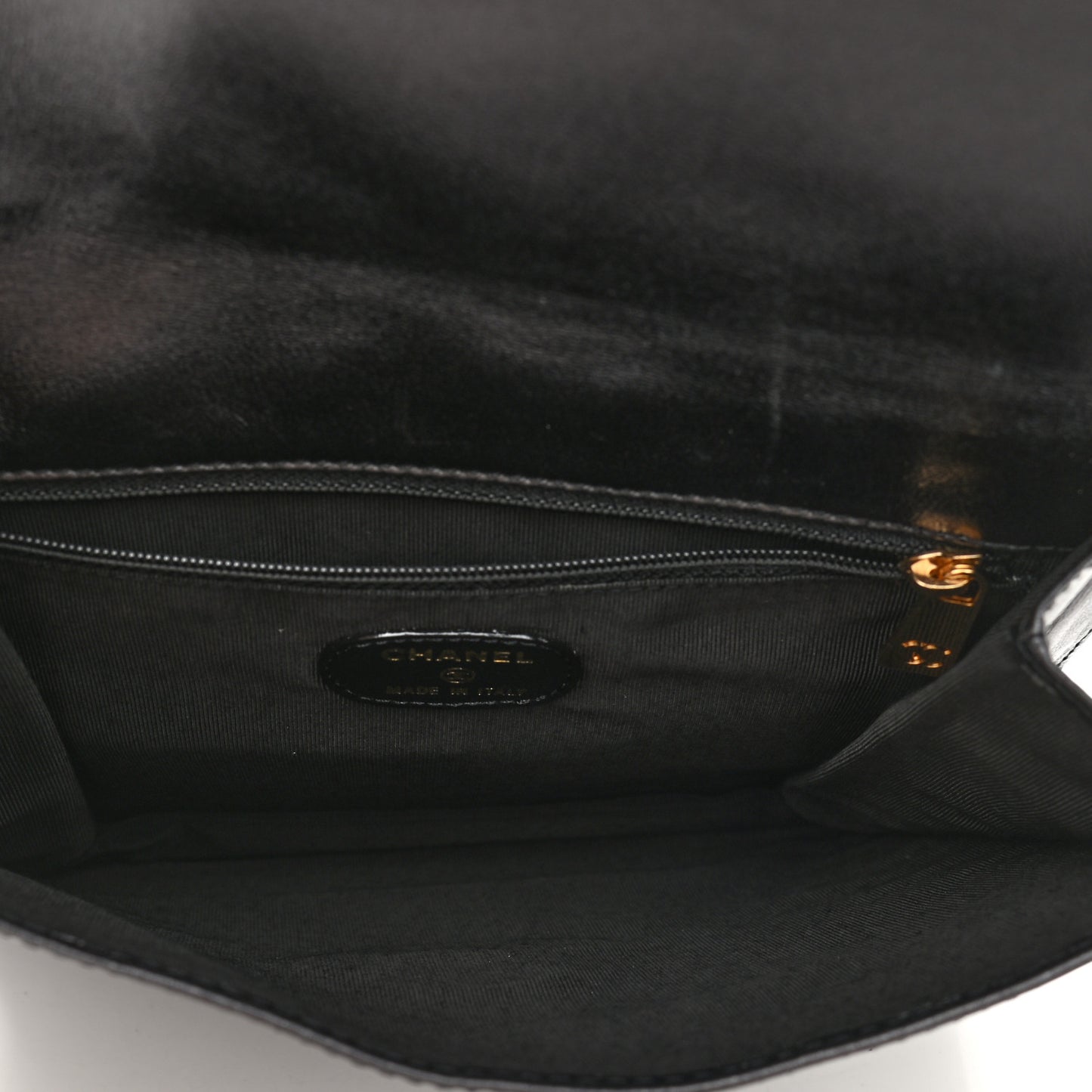 Lambskin Logo Messenger Black