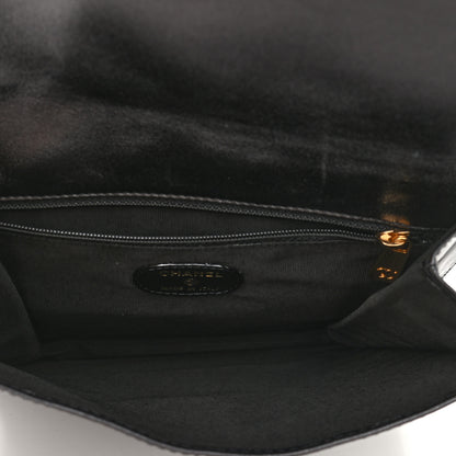 Chanel Lambskin Logo Messenger Black 5 of 10