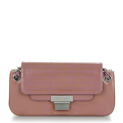 Chanel Glazed Calfskin Stitched Accordion Flap Pink 1 of 15
