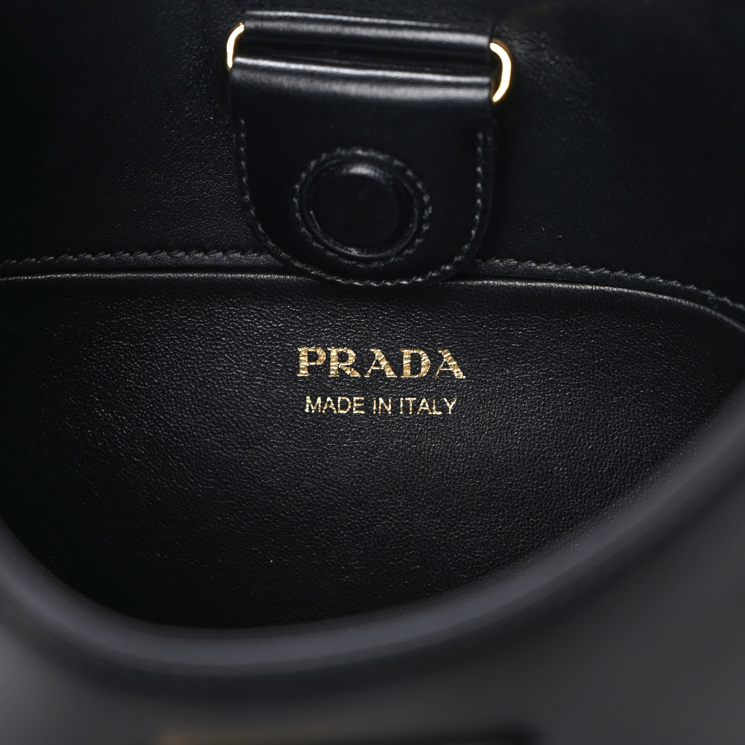 Prada Box Calfskin Shoulder Bag Black 5 of 8