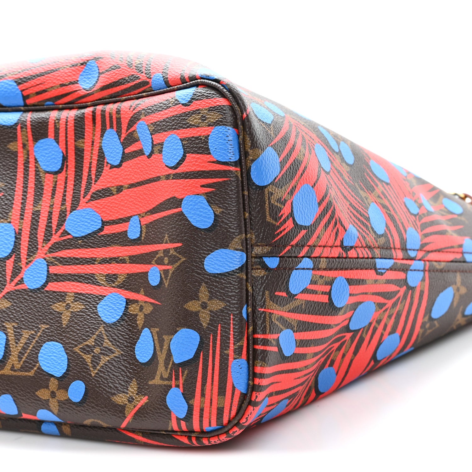 Louis Vuitton Monogram Jungle Dots Neo Neverfull MM Coquelicot