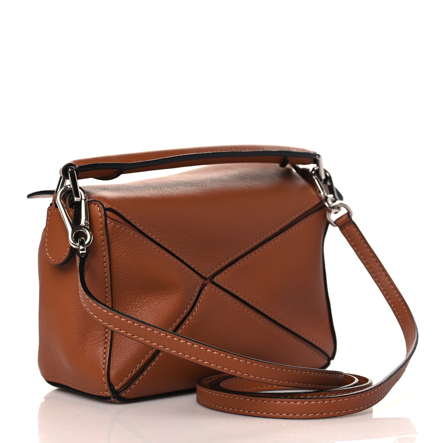 Calfskin Mini Puzzle Bag Tan