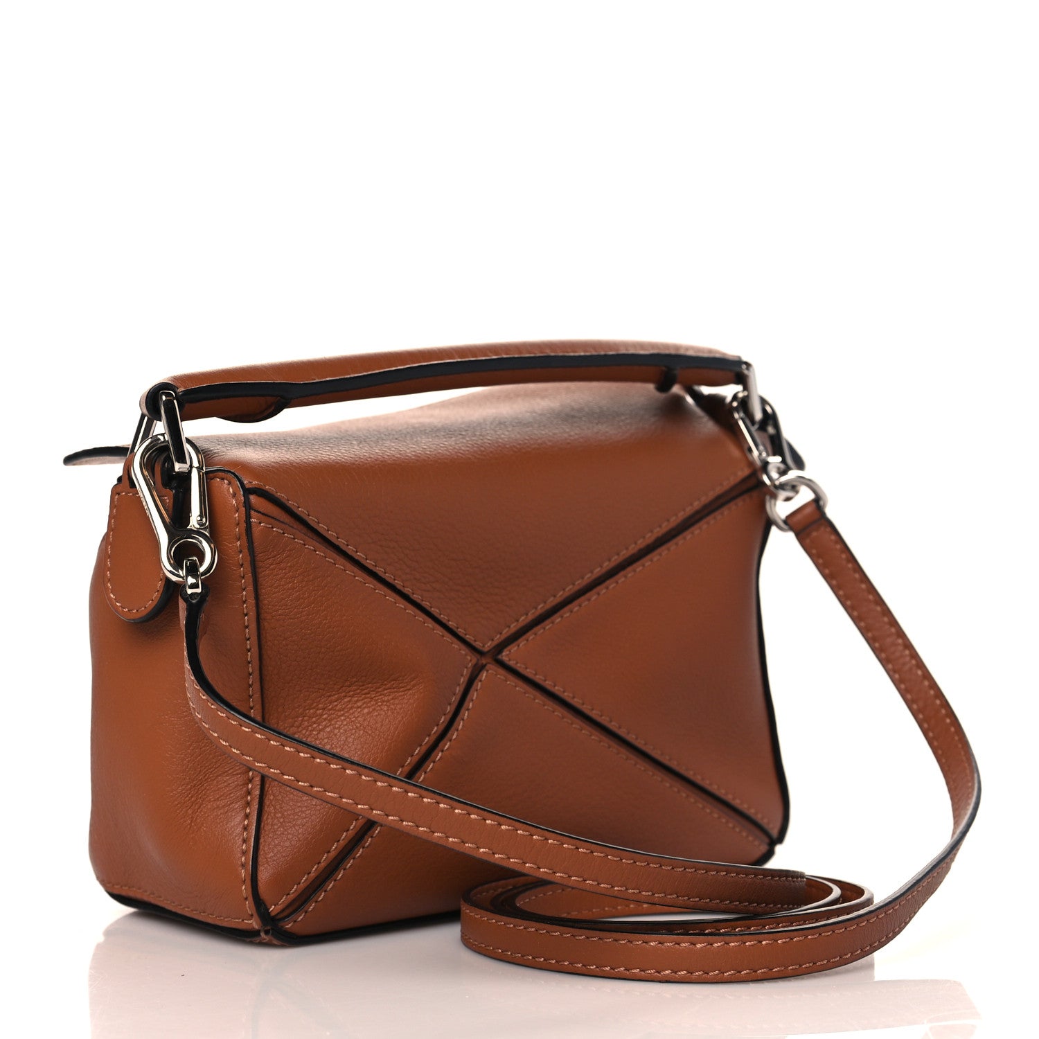 Loewe Calfskin Mini Puzzle Bag Tan 2 of 8