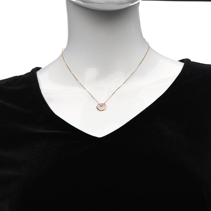 Cartier 18K Pink Gold Diamond Pink Opal XS Amulette de Cartier Pendant Necklace 2 of 6