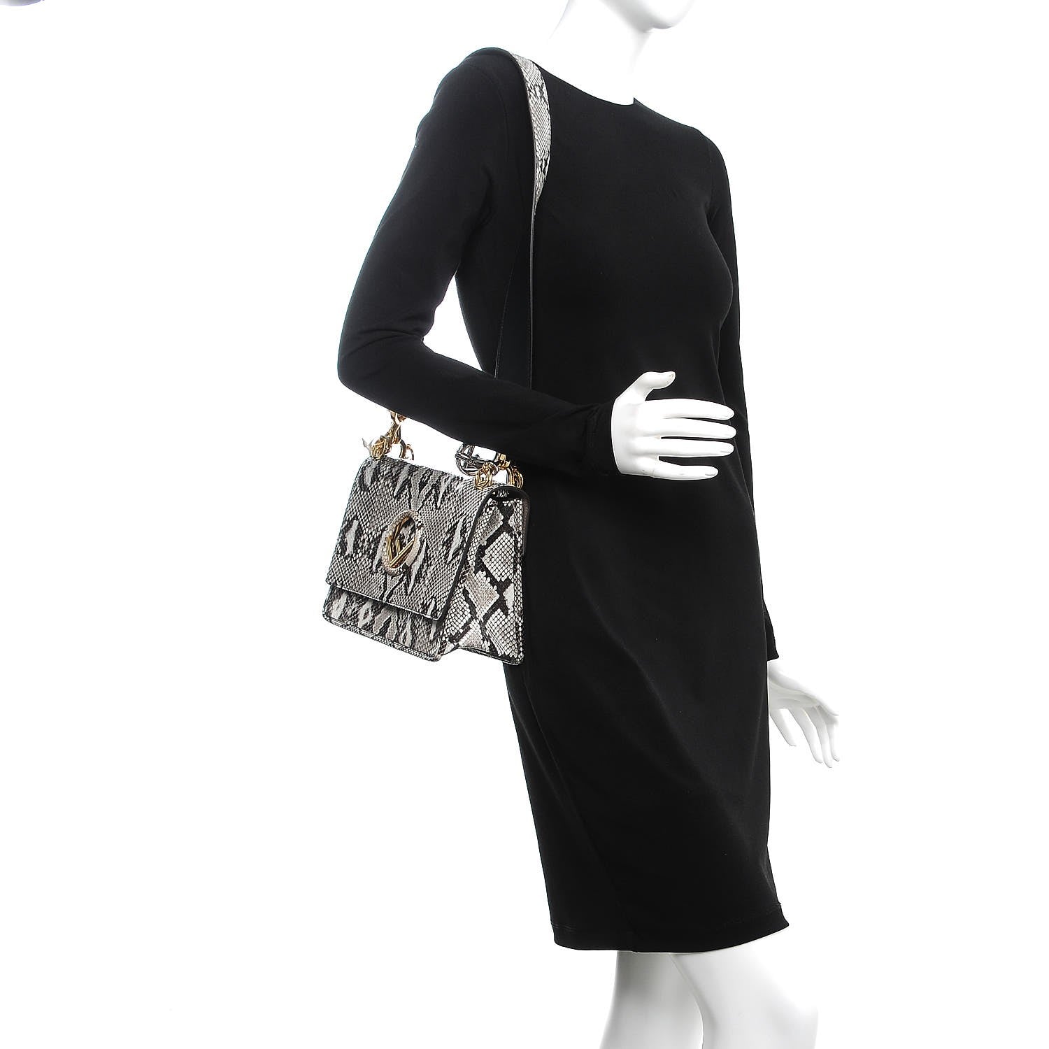 Fendi Python F is Kan I Shoulder Bag White 2 of 8