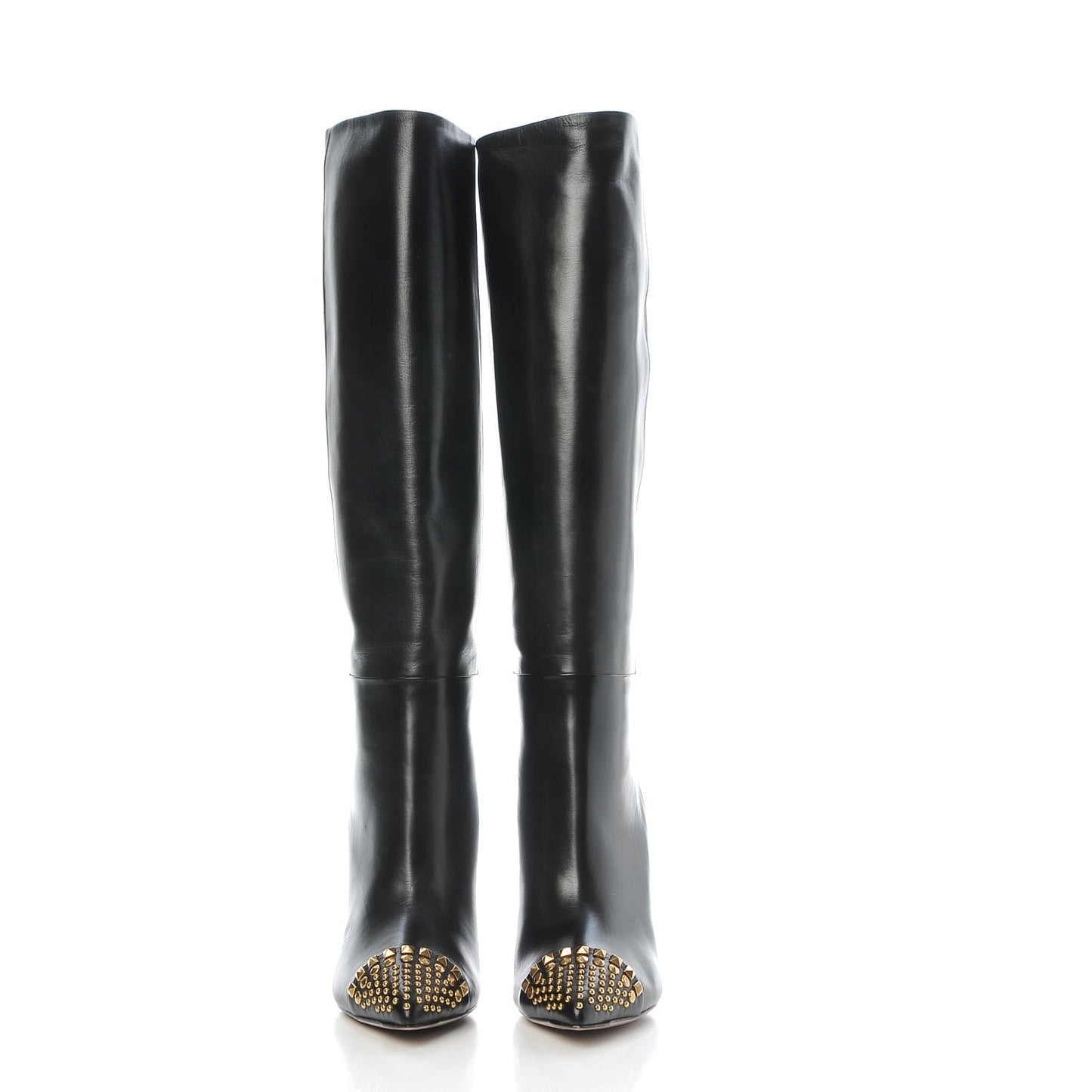 Malaga Kid Studded Toe Coline Boots 38 Black