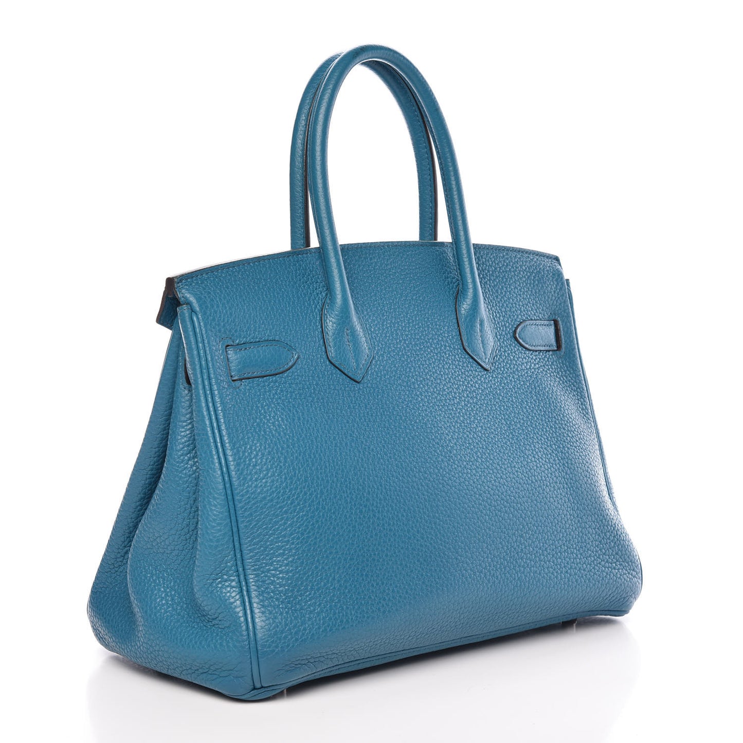 Taurillon Clemence Birkin 30 Bleu Izmir